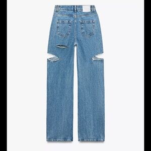 Zara High Rise Blue Jeans